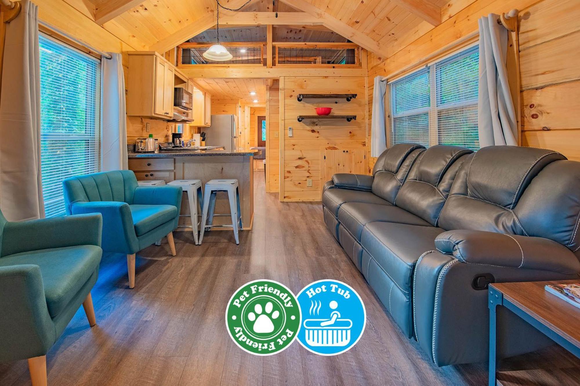 Tiny Cabin Village Private Hot Tub Lynda Cabin 查塔努加 外观 照片