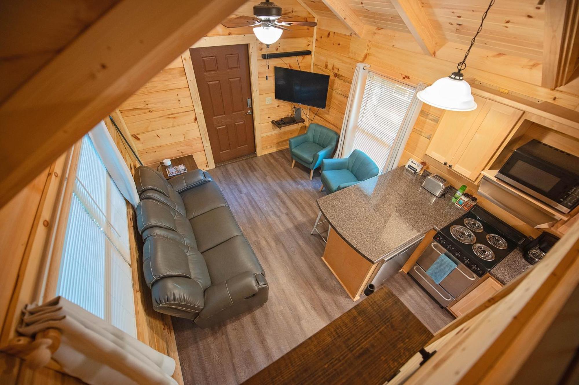 Tiny Cabin Village Private Hot Tub Lynda Cabin 查塔努加 外观 照片