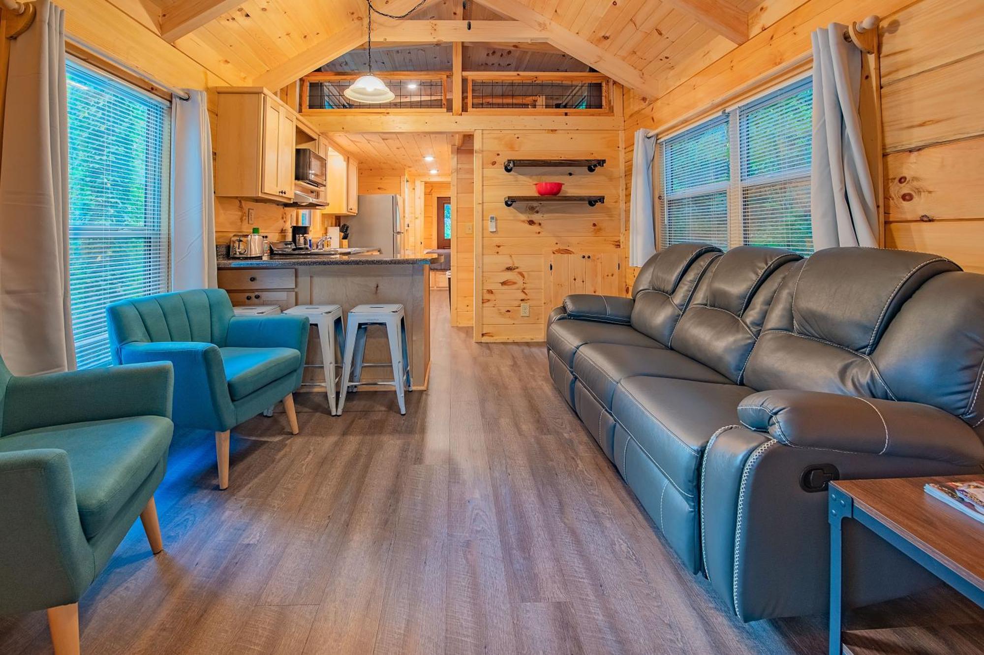 Tiny Cabin Village Private Hot Tub Lynda Cabin 查塔努加 外观 照片